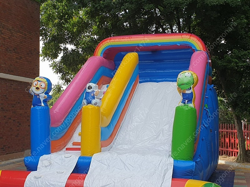 수영장 성당풀장 워터슬라이드 물미끄럼틀 에어바운스 에어수영장 여름성경학교풀장 (에어풀장,이동식수영장,캠프야외풀장,유... 이미지