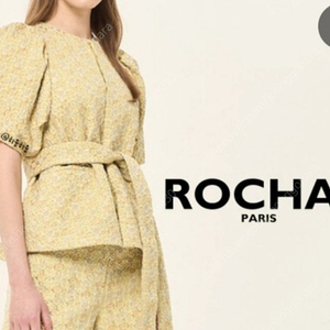 ROCHAS 자카드 블라우스(새상품)