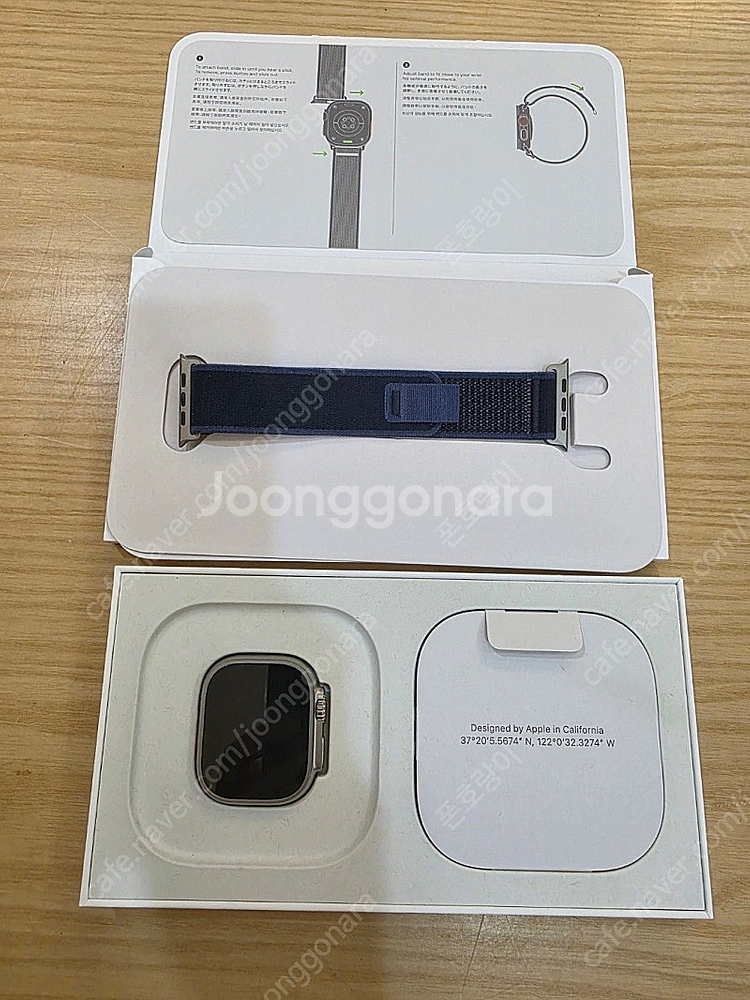 애플워치울트라2네추럴티타늄49mm+애플케어플러스 블루트...--2
