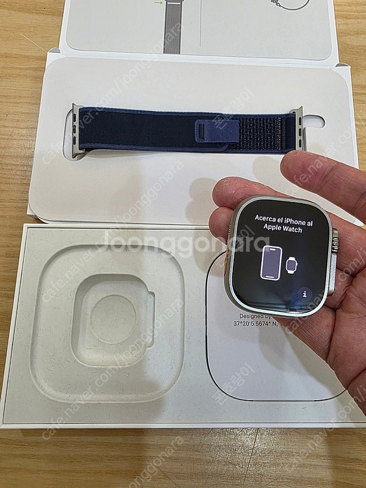 애플워치울트라2네추럴티타늄49mm+애플케어플러스 블루트...--3