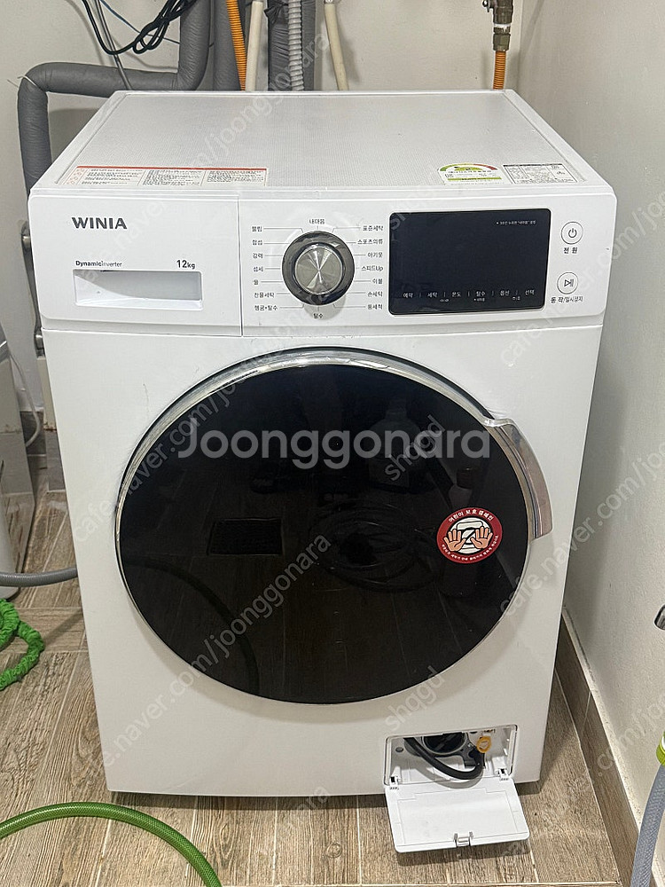 위니아 12KG 드럼 세탁기--0