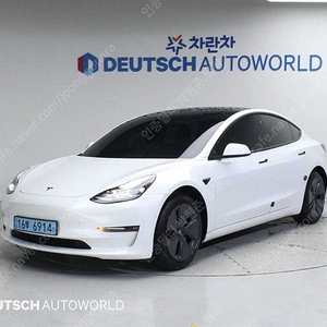 테슬라 중고차 테슬라 모델3 중고차 흰색 2021년식 43,523km 롱 레인지 중고자동차