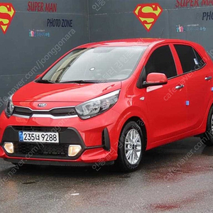 경차 중고 모닝 중고차 시세 기아 중고차 빨간색 2021년식 12,005km 프레스티지 중고자동차