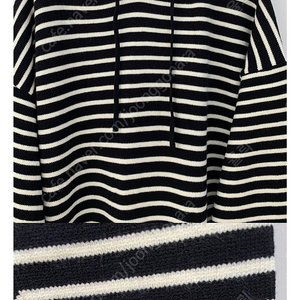 단가라 니트 후드 원피스 택포