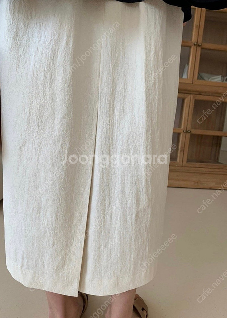 럭키룸 에비앙 포켓 H라인 뒷밴딩 롱스커트 스판스커트 ...--1