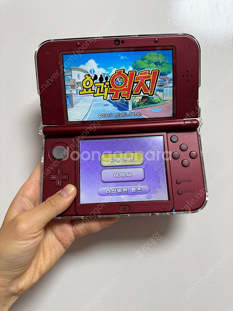닌텐도 3ds xl 뉴큰다수 레드 + 게임칩 4개 일괄--1