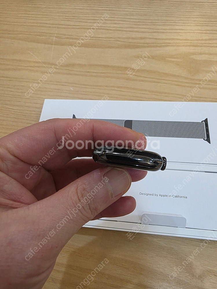 애플워치10셀룰러42mm슬레이트티타늄+밀레니즈루프 자급...--3