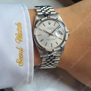[정품] 롤렉스 오이스터퍼페추얼 데이트 쥬빌레 브레이슬릿 실버 올제치 순정 소장품 (Rolex Oyster Perpetual Jubilee)