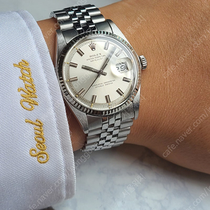 [정품] 롤렉스 데이저스트 36 와이드보이 시그마 다이얼 올제치 순정 소장용 빈티지 (Rolex Datejust Wideboy Hands Silver Vintage)