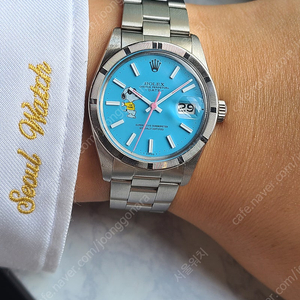 [정품] 롤렉스 오이스터 퍼페추얼 데이트 블루 스누피 다이얼 (Rolex Oyster Perpetual Blue Snoopy)