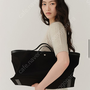 킨더살몬 캔버스 토트백 블랙 거의새상품 더스트 택 포함