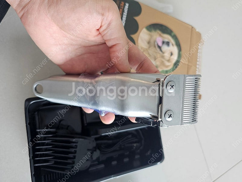 [미사용] 반려동물 전문 미용 클리퍼 저소음 바리깡--4
