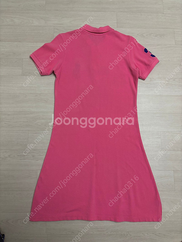 폴로랄프로렌 빅포니 PK 반팔카라 원피스 핑크 M--1