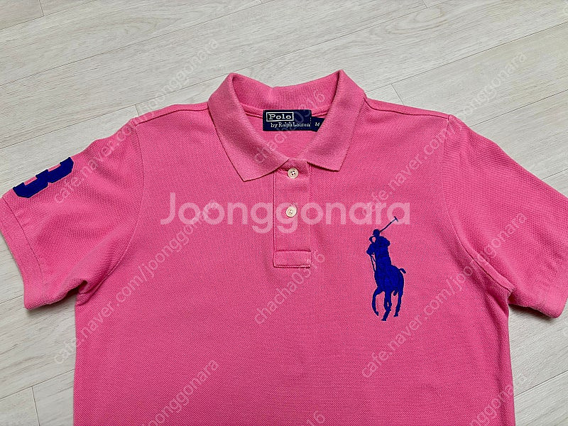 폴로랄프로렌 빅포니 PK 반팔카라 원피스 핑크 M--2