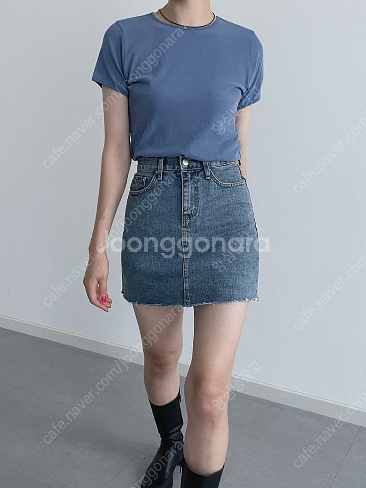 라운지401 데님스커트 청치마 미듐. 일트더로랑더마농오...--6