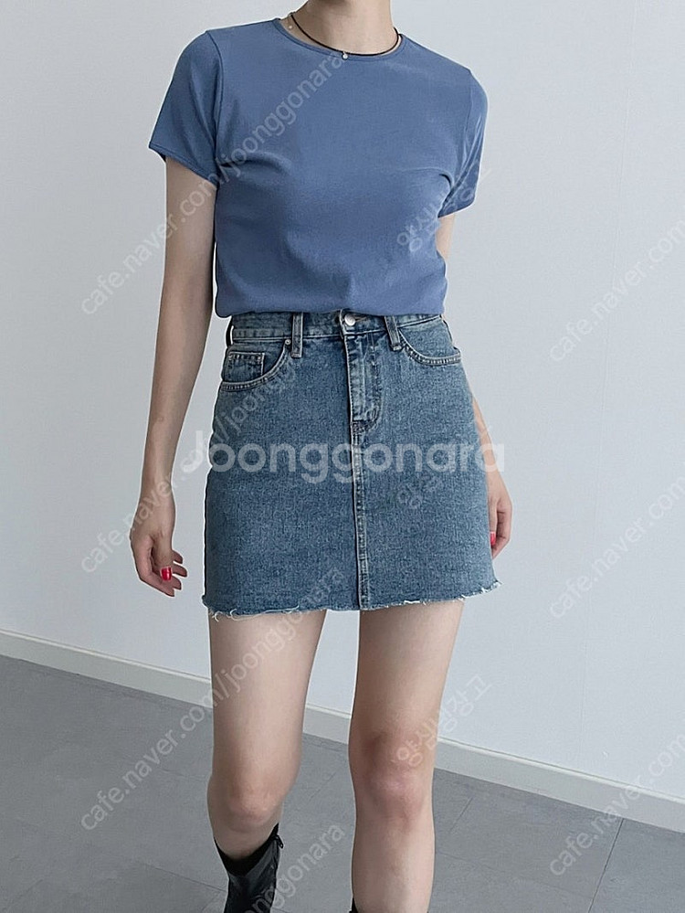 라운지401 데님스커트 청치마 미듐. 일트더로랑더마농오...--8