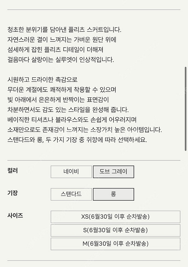 시에 헤이디 시어 플리츠 스커트--1