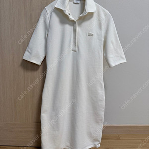 라코스테 PK 원피스 34 크림컬러