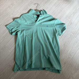 폴로(POLO) 커스텀슬림핏 민트 반팔카라티 L사이즈 판매합니다