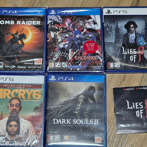 ps4,ps5 p의거짓,툼레이더,진여신5,파크라이6,다크소울2