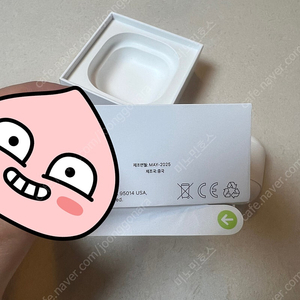 에어팟4 노캔버전 본체만 팝니다.