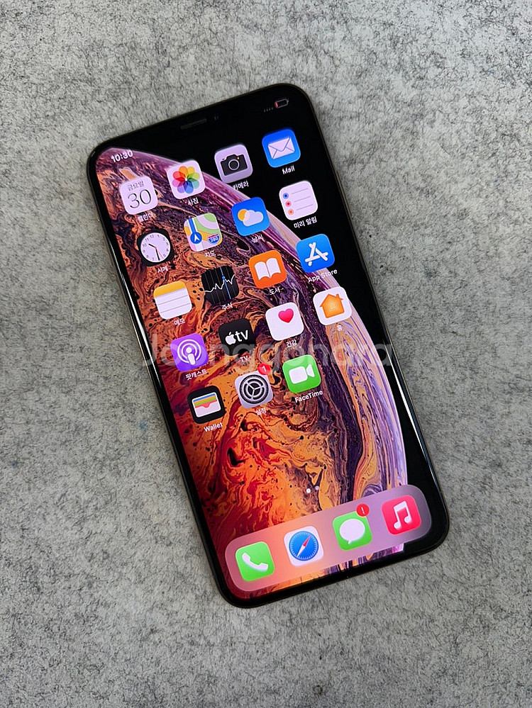 (S급자급제)아이폰XS Max 64G 골드 64G 배터리95% 깨끗한 무잔상 단말기 30만 판매해요--2