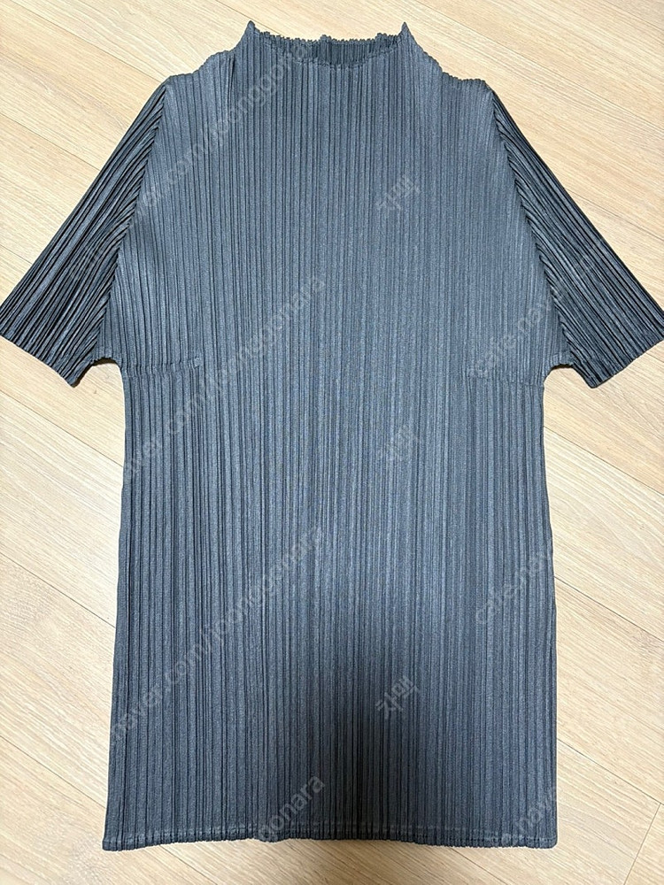 플리츠플리즈 5월 메이 먼슬리 탑 JK152 다크 블루 그레이 3--3