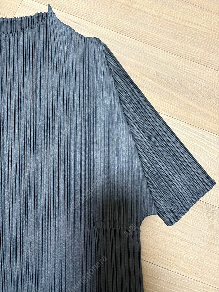 플리츠플리즈 5월 메이 먼슬리 탑 JK152 다크 블루 그레이 3--4