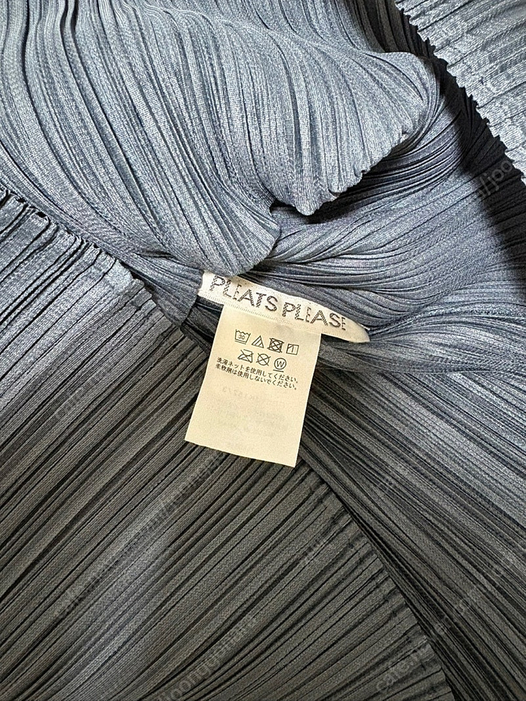 플리츠플리즈 5월 메이 먼슬리 탑 JK152 다크 블루 그레이 3--5