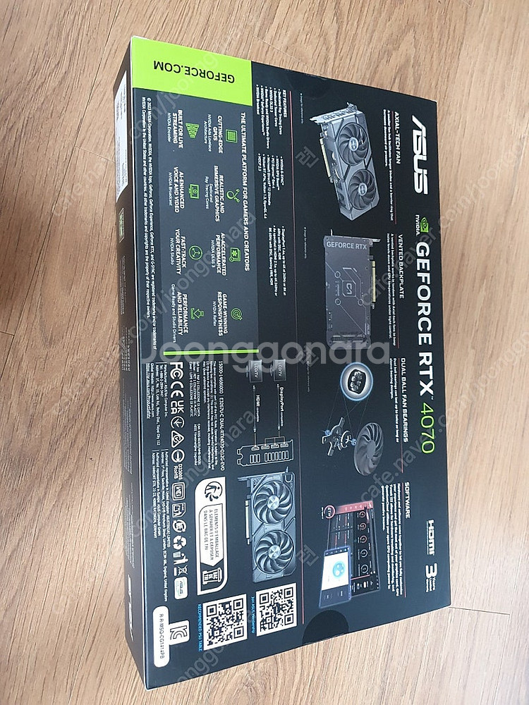 asus dual rtx4070 o12g evo 그래픽...--1