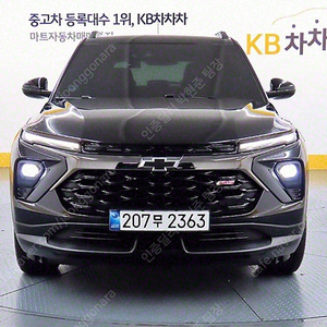 트레일블레이저 중고차 쉐보레 소형SUV 중고 검정색 2025년식 15,383km 가솔린 1.35 터보 2WD RS 중고차싸게 사는법