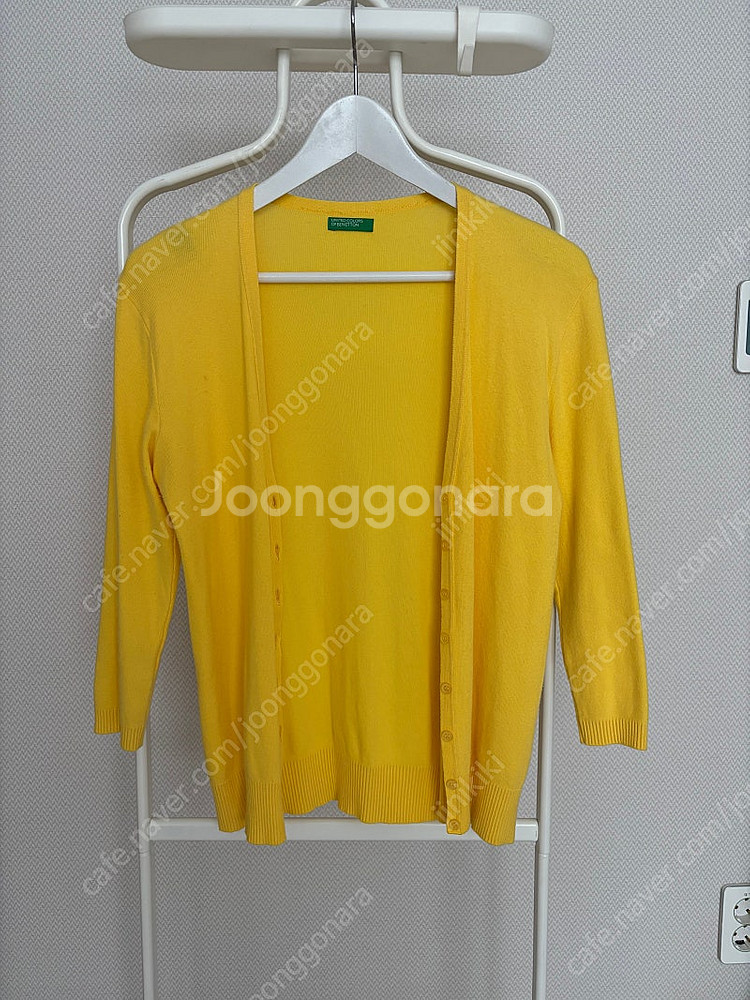 일본정품 베네통 코튼 가디건 M--0