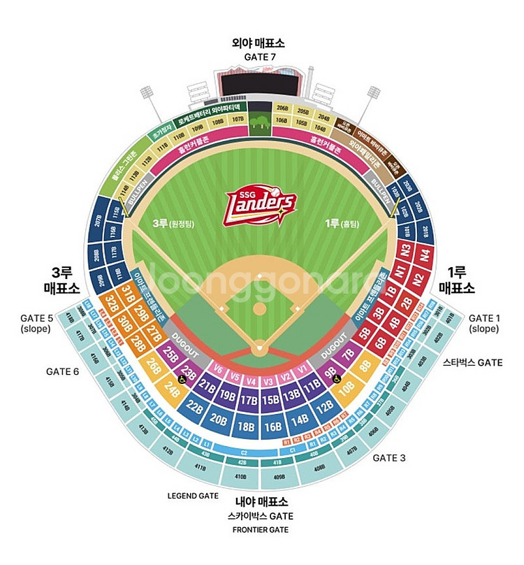 6월 15일 (일) SSG랜더스 vs 롯데자이언츠 1루...--0
