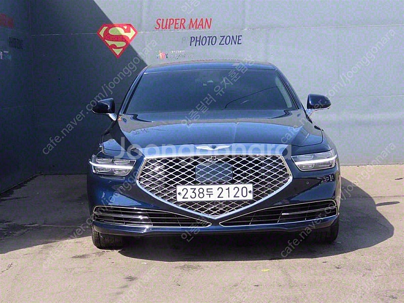 제네시스 G90 중고 제네시스 중고 가격 파란색 2019년식 28,196km 5.0 GDI AWD 리무진 프레스티지...--2