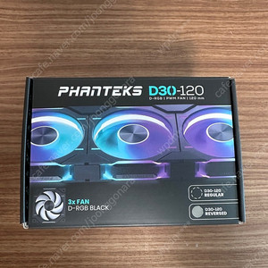 PHANTEKS D30 BLACK REVERSE (3PAC) 역풍