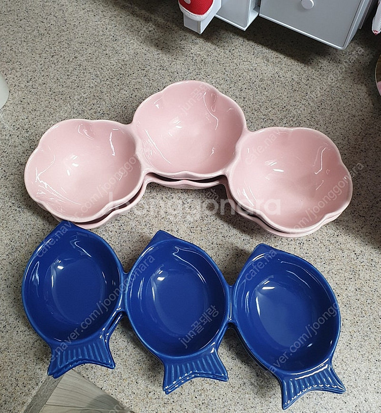 접시 모던하우스 도자기 나눔접시 소스볼 접시 3칸접시 ...--0