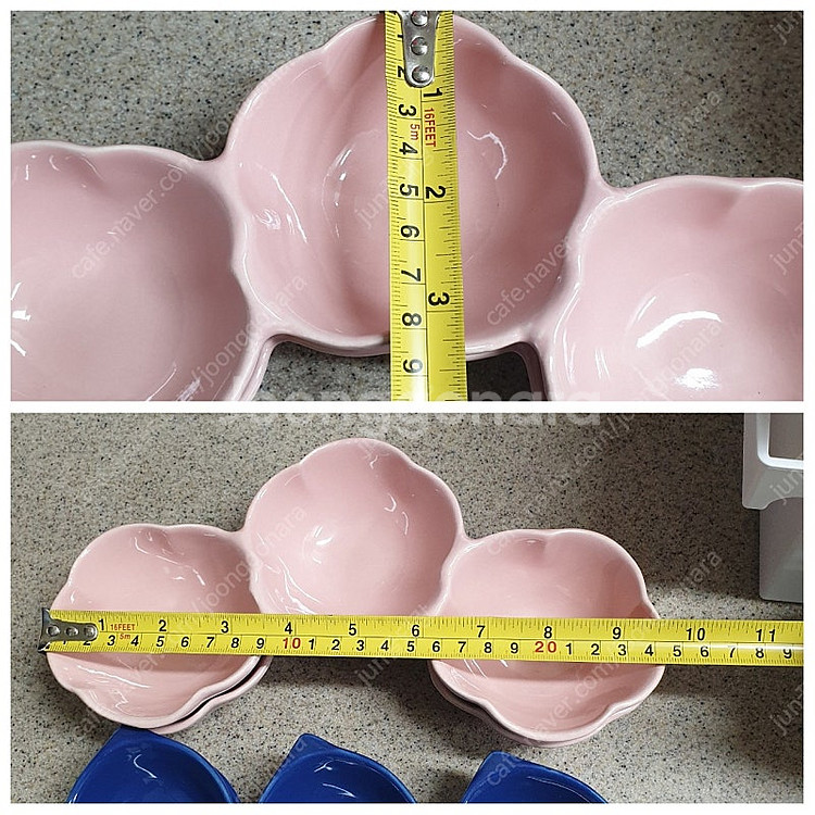 접시 모던하우스 도자기 나눔접시 소스볼 접시 3칸접시 ...--5
