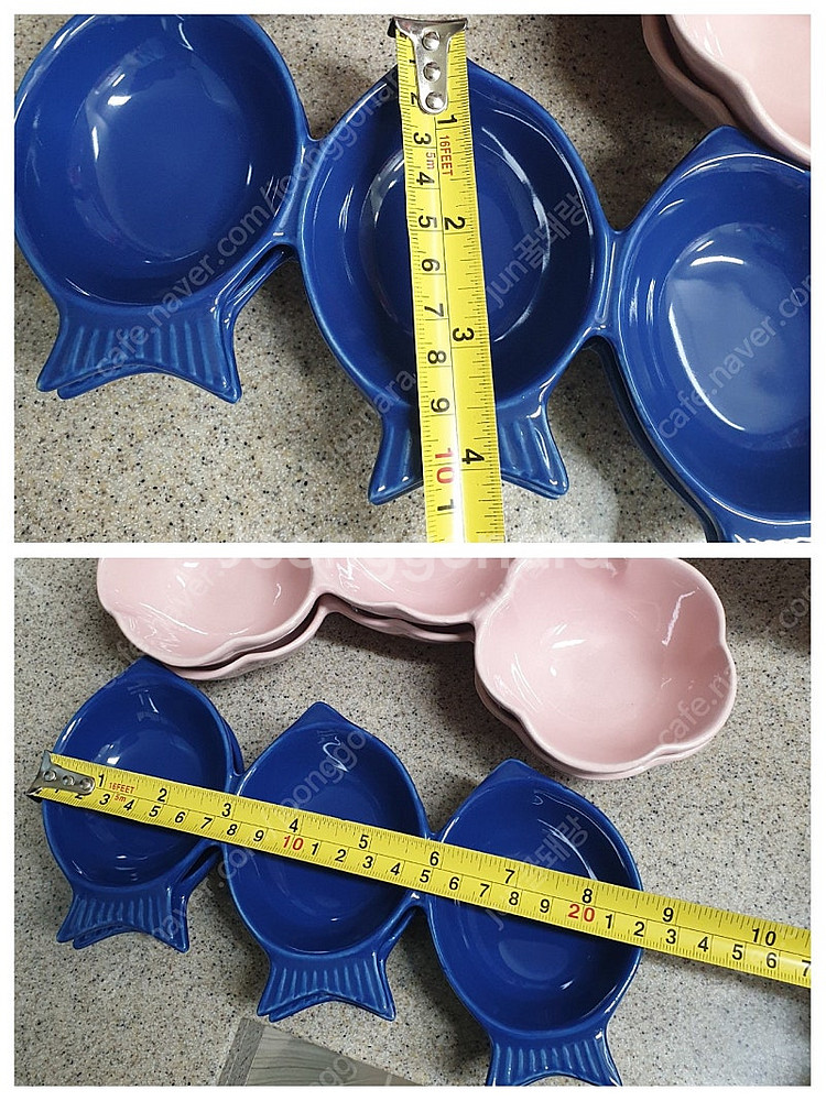 접시 모던하우스 도자기 나눔접시 소스볼 접시 3칸접시 ...--6