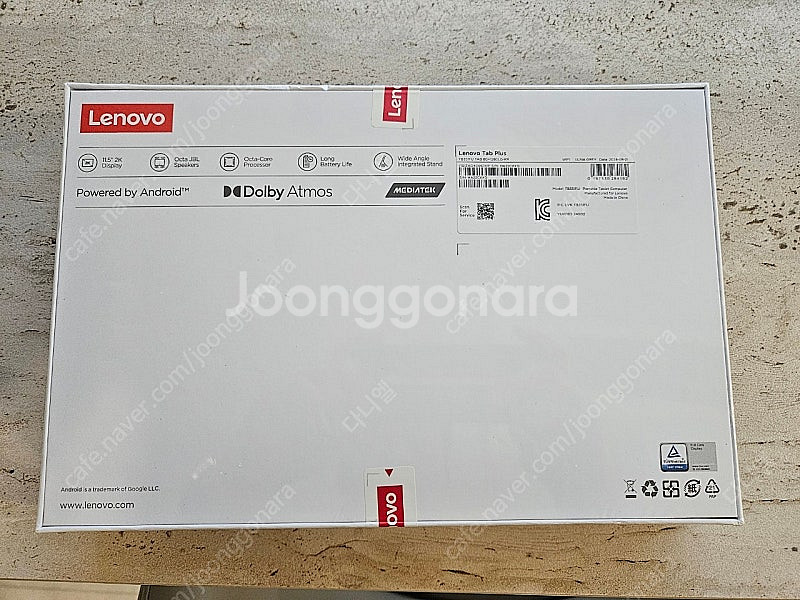 레노버 탭 플러스 루나그레이 128 와이파이 미개봉 신...--1