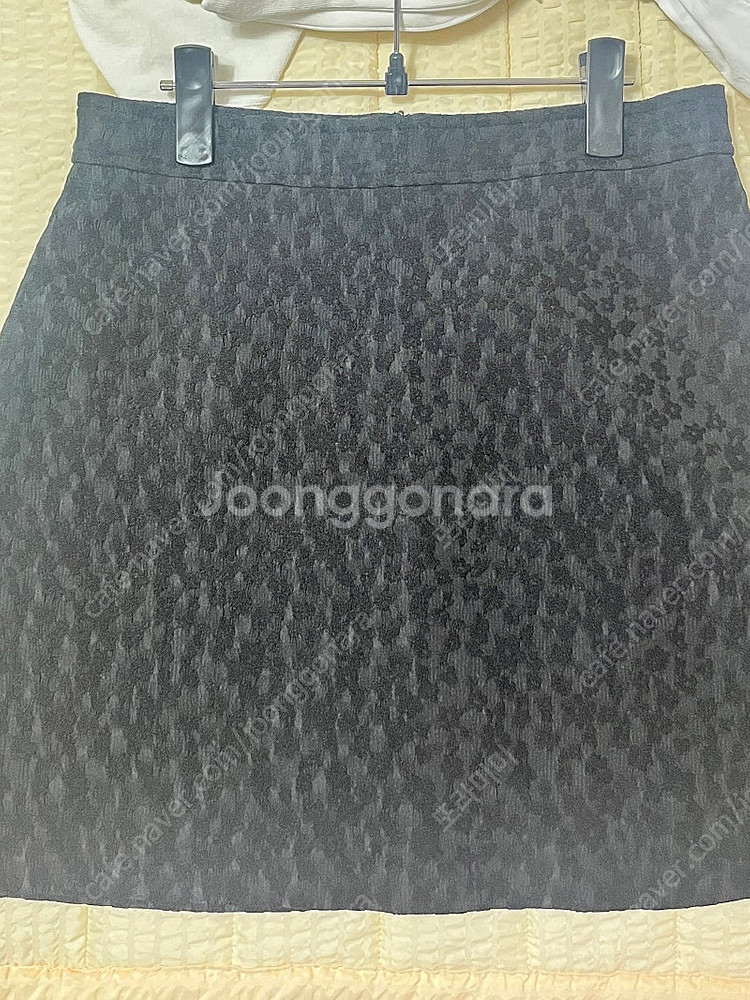 아카이브제이투유 자카드 플라워 스커트(블랙)(S)--3