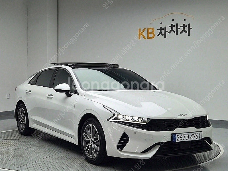 K5 중고차 시세 K5 하이브리드 중고 흰색 2023년...--2