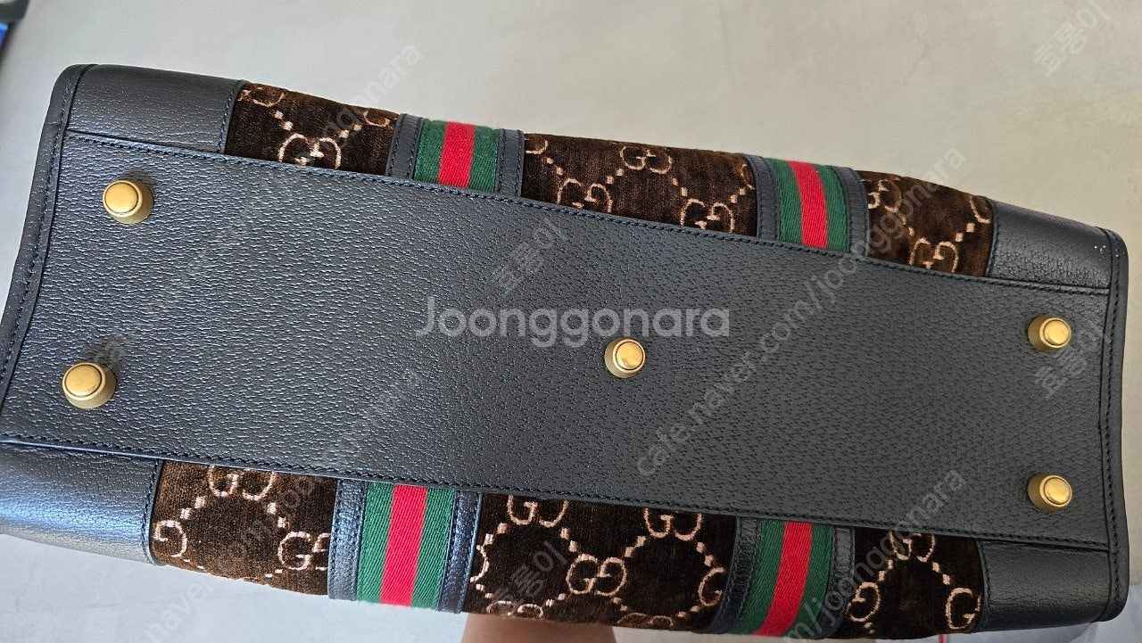 GUCCI 구찌 남성 벨벳 트레블백 더플백 크로스백 명...--8