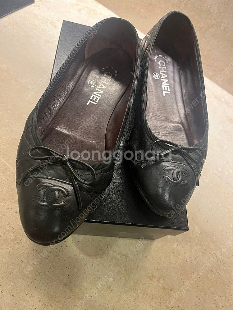 샤넬 발레리나 플랫 245 블랙--0