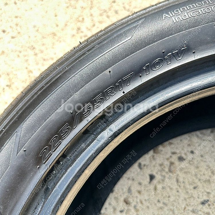 225 55 17 한국 키너지 EX 중고 타이어 교체 ...--2