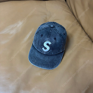 Supreme 슈프림 22fw 피그먼트 블랙 S로고 6패널 볼캡 모자 (22fw Pigment Washed Black)