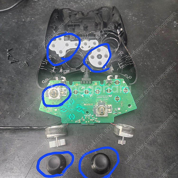 Xbox 360 정품 유선 패드 중고 정비품 판매 개당...--0
