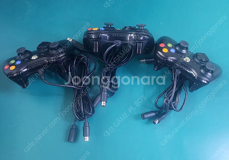 Xbox 360 정품 유선 패드 중고 정비품 판매 개당...--3