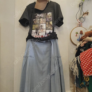 프린팅 빈티지티. cccollect 엣지프릴 스커트