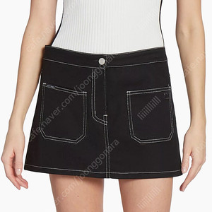 Courreges 꾸레쥬 스커트 코튼 데님 26 새상품