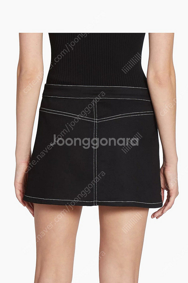 Courreges 꾸레쥬 스커트 코튼 데님 26 새상품--3